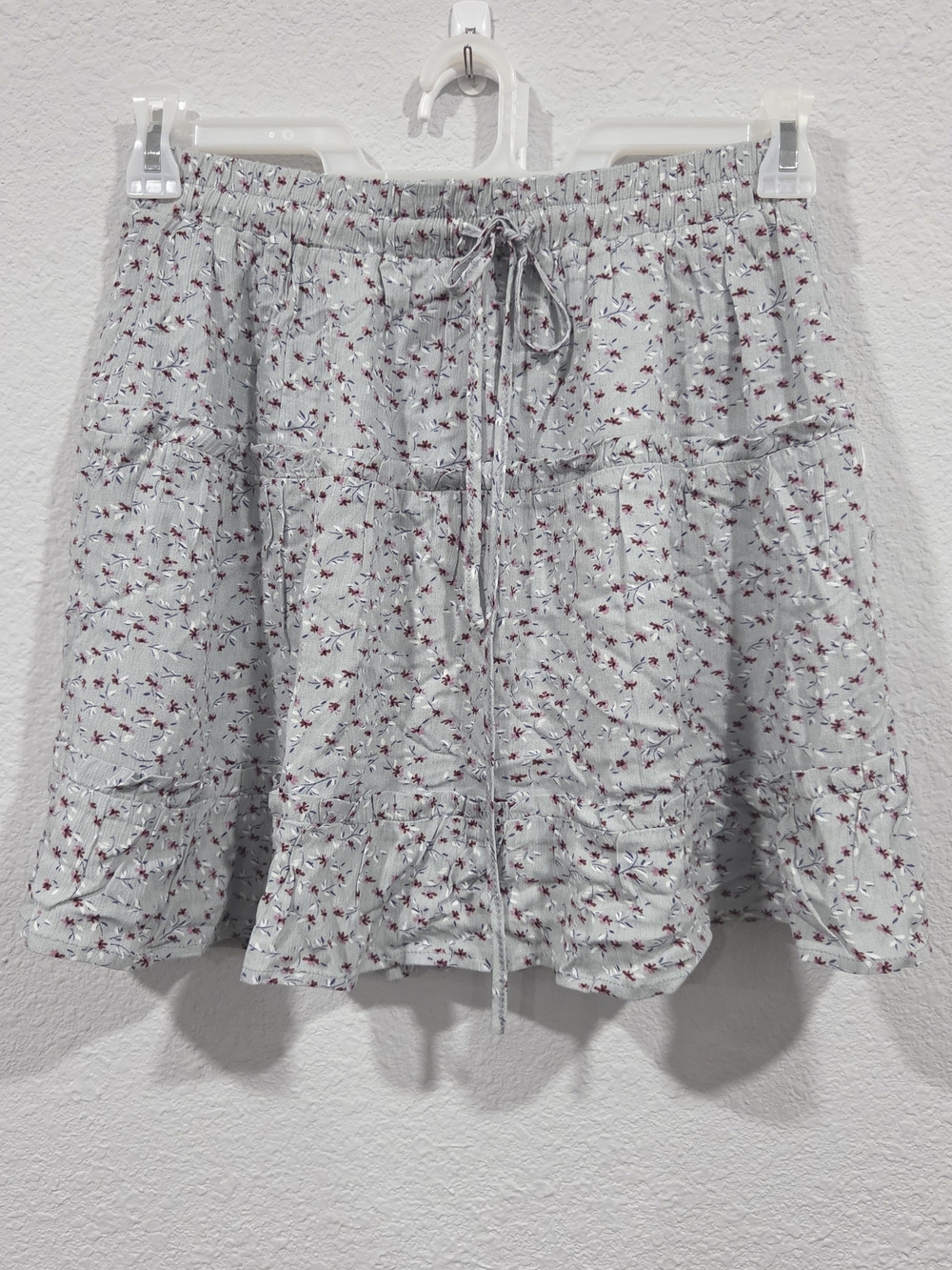 Heyson Women's Floral Tiered Drawstring Skirt Size Medium NWT